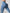 ZASUWA Female Denim Scrunch Bum Hip-lift High-waisted Stripe Leggings