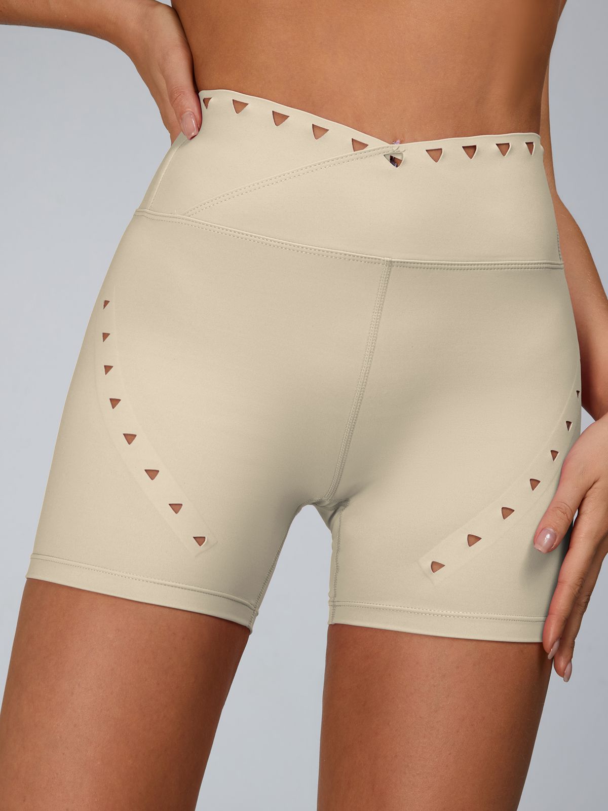 ZASUWA Female Cutout V Shape Waist Leggings