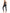 ZASUWA Female Faux Leather U Collar Jumpsuits