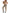 ZASUWA Female U Collar Leopard Print Cross Back Hollow Out Tracksuit