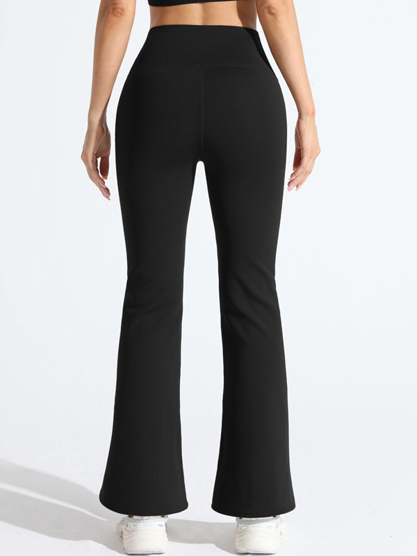ZASUWA Female Flare Fleece High-waisted Leggings