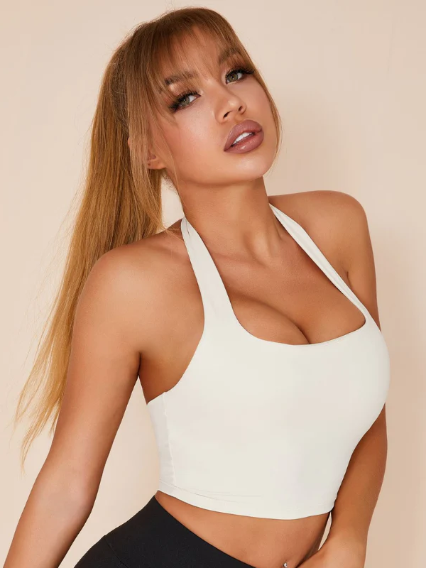 ZASUWA Female Solid Color Halter Bras