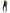 ZASUWA Female Faux Leather U Collar Long Sleeves Jumpsuits
