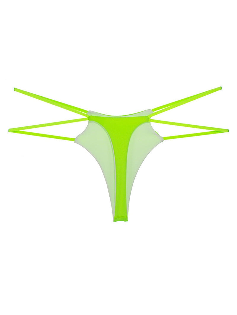 ZASUWA Female Unique Double Girdle Leopard Sports Panties
