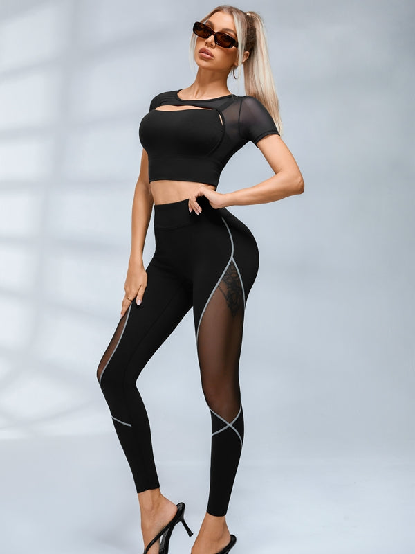 ZASUWA Female Super Sexy Mesh Hip-lift Leggings