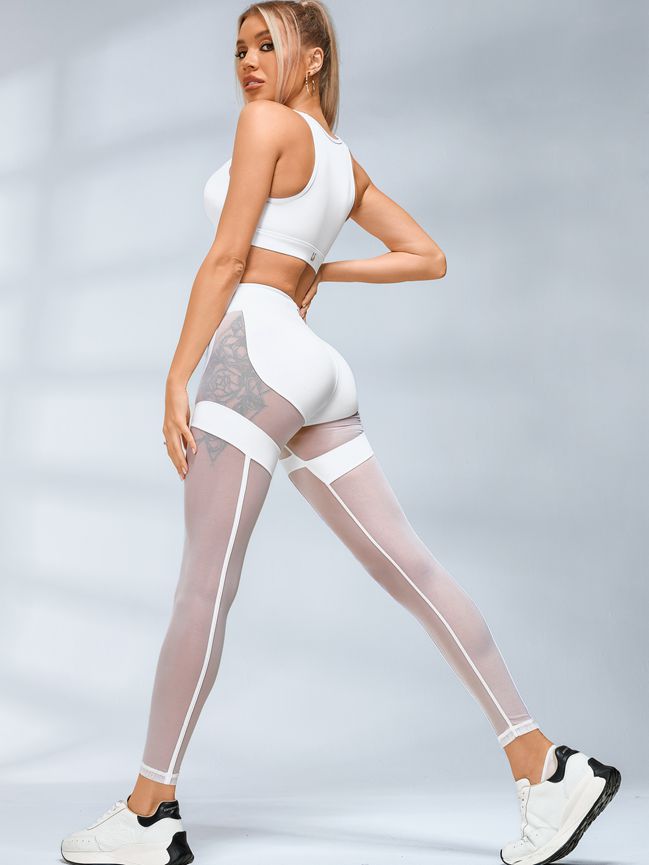 ZASUWA Female Super Sexy Unique Mesh Hip-lift Leggings