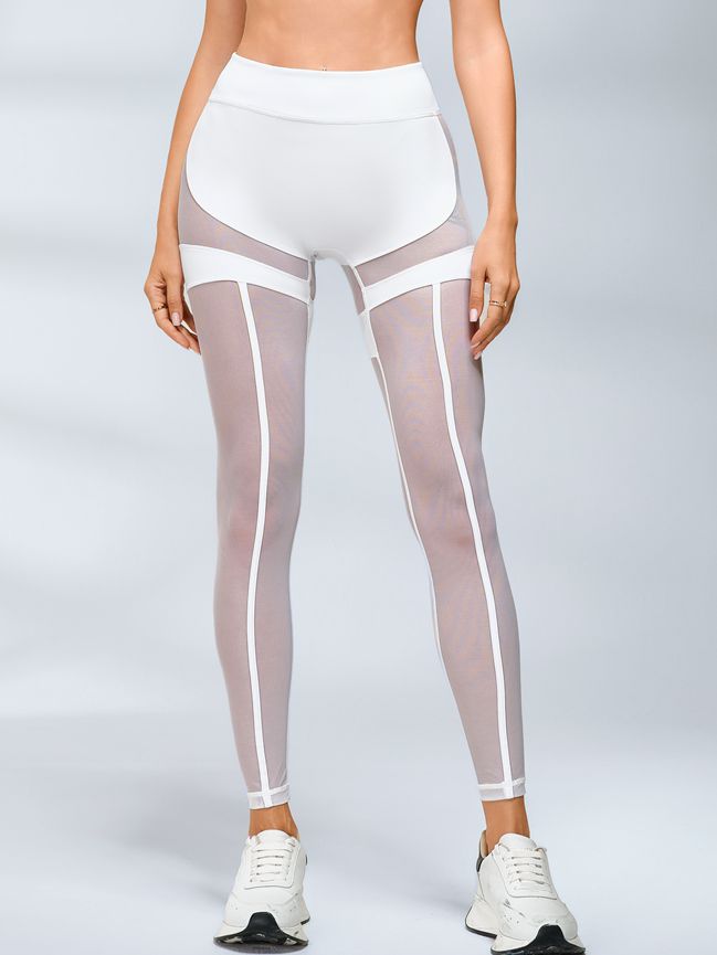 ZASUWA Female Super Sexy Unique Mesh Hip-lift Leggings