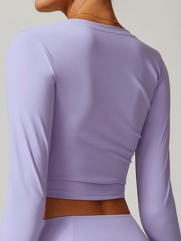 ZASUWA Female Sexy V Collar Long Sleeves