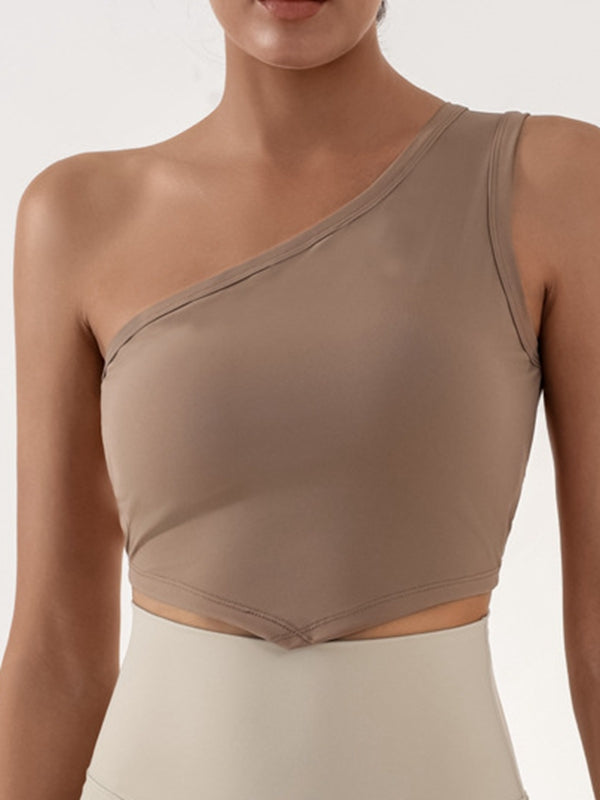 ZASUWA Female With Chest Pads Cross Back Sports Bras
