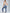 ZASUWA Female Deep V Back Denim Scrunch Bum Zipper High-support Tracksuit