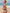 ZASUWA Female Sexy Flags Print with Metal Buttons Backless Scrunch Bum  Beach Bikini Set