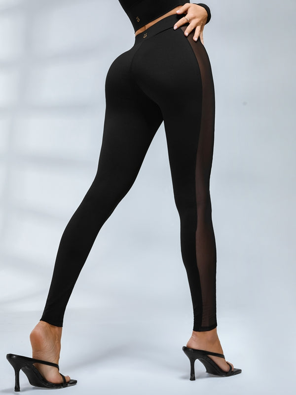 ?ZASUWA Female Sexy Sheer Mesh Seamless Leggings