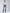 ZASUWA Female Deep V Back Denim Scrunch Bum Zipper High-support Tracksuit