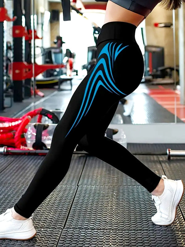 ZASUWA Female Contrast Color Print Leggings