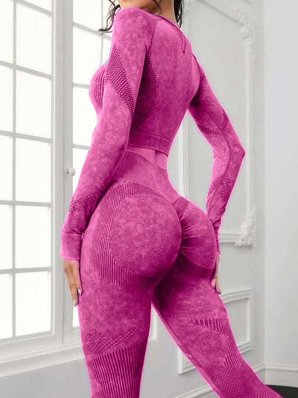 ZASUWA Female Denim Scrunch Bum Thumbhole Tracksuit