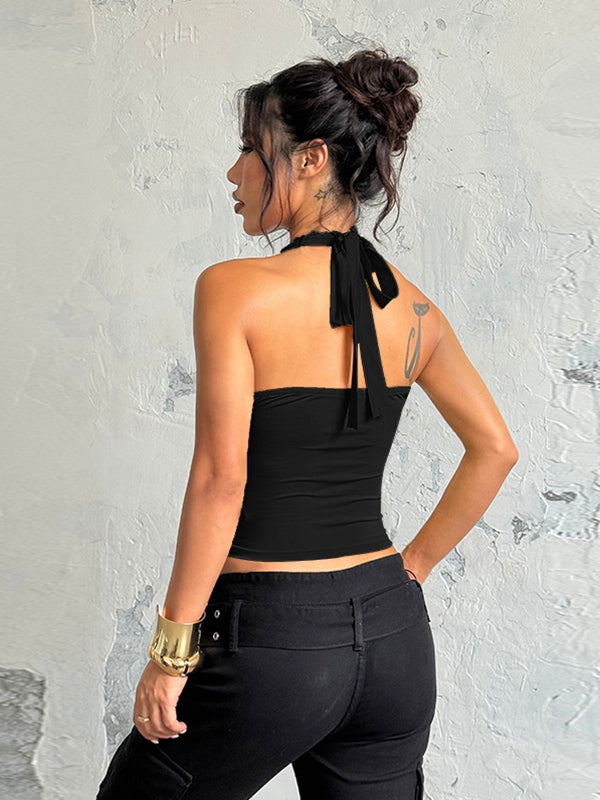 ZASUWA Female Deep V Lace Tank