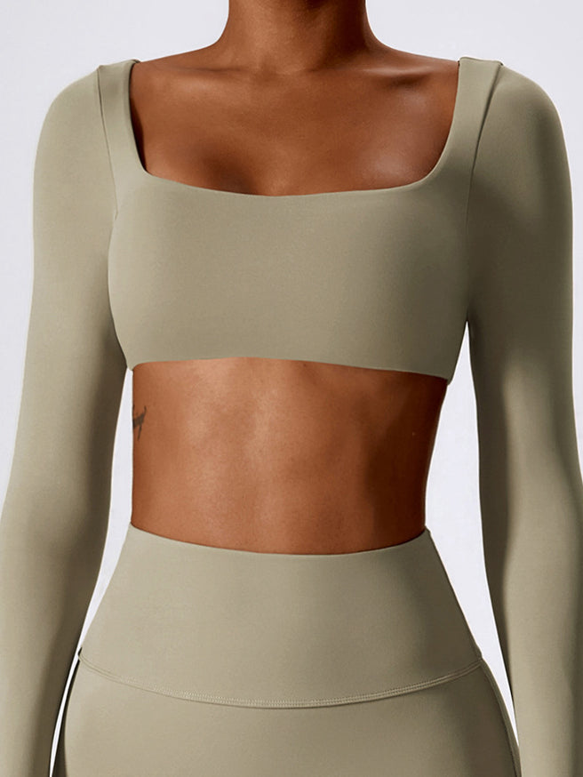 ZASUWA Female Square Collar Long Sleeves