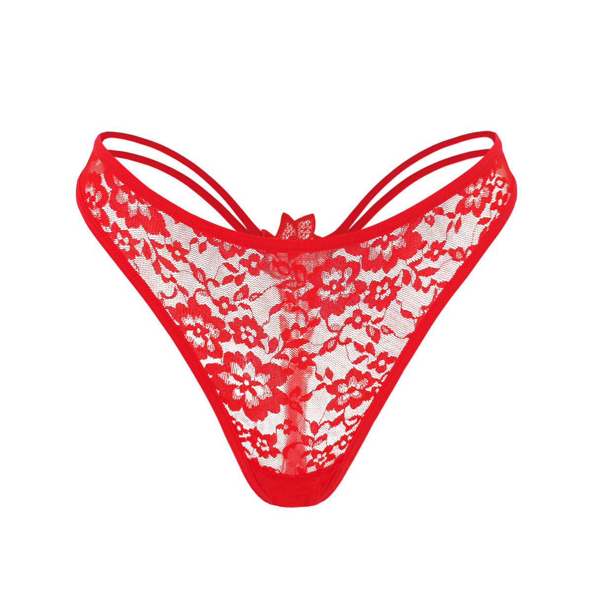 ZASUWA Female Unique Rose Lace T-back Thong