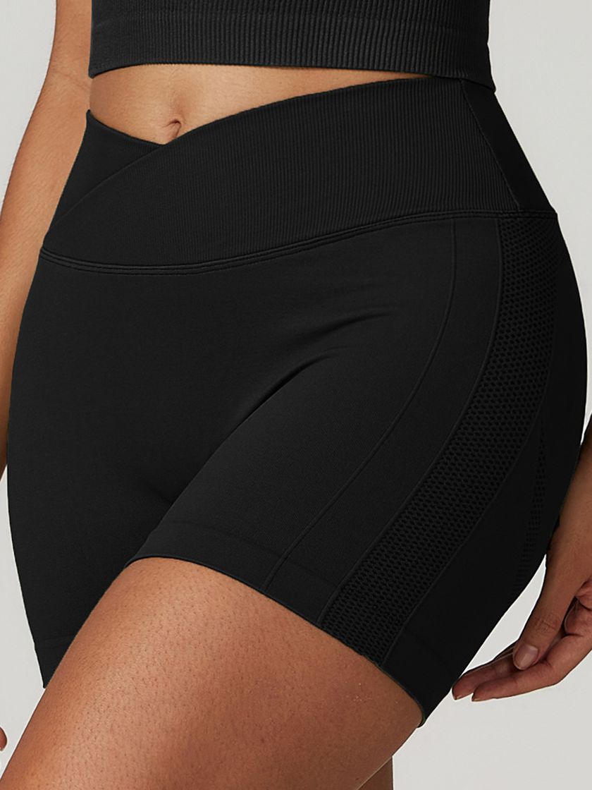 ZASUWA Female Quick-dry Scrunch Bum Seamless Booty Shorts