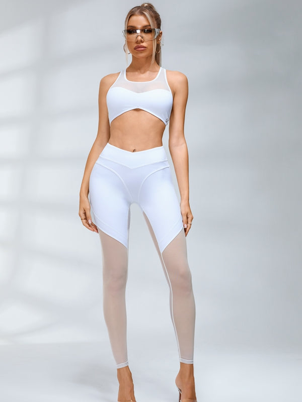 ZASUWA Female Super Sexy Mesh Push Up V-shape Waist Leggings