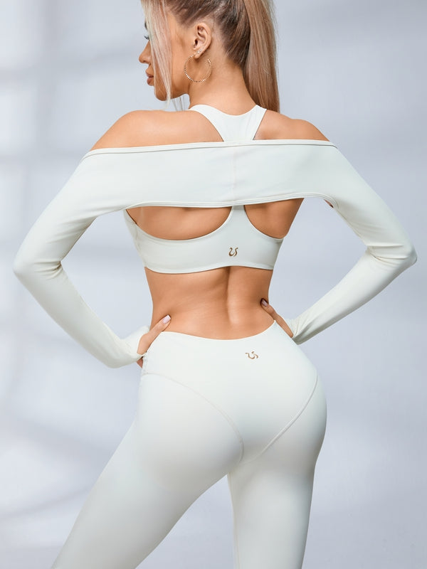 ZASUWA Female Super Push-Up Twist Thumbhole Tracksuit