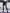 ZASUWA Female Elastic Tight Fishnet Contrast Color Print Leggings