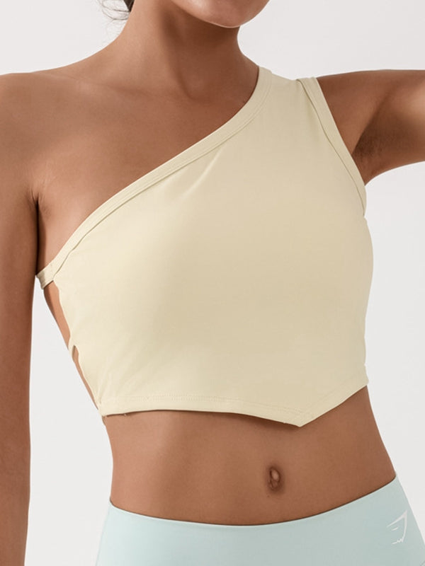 ZASUWA Female With Chest Pads Cross Back Sports Bras