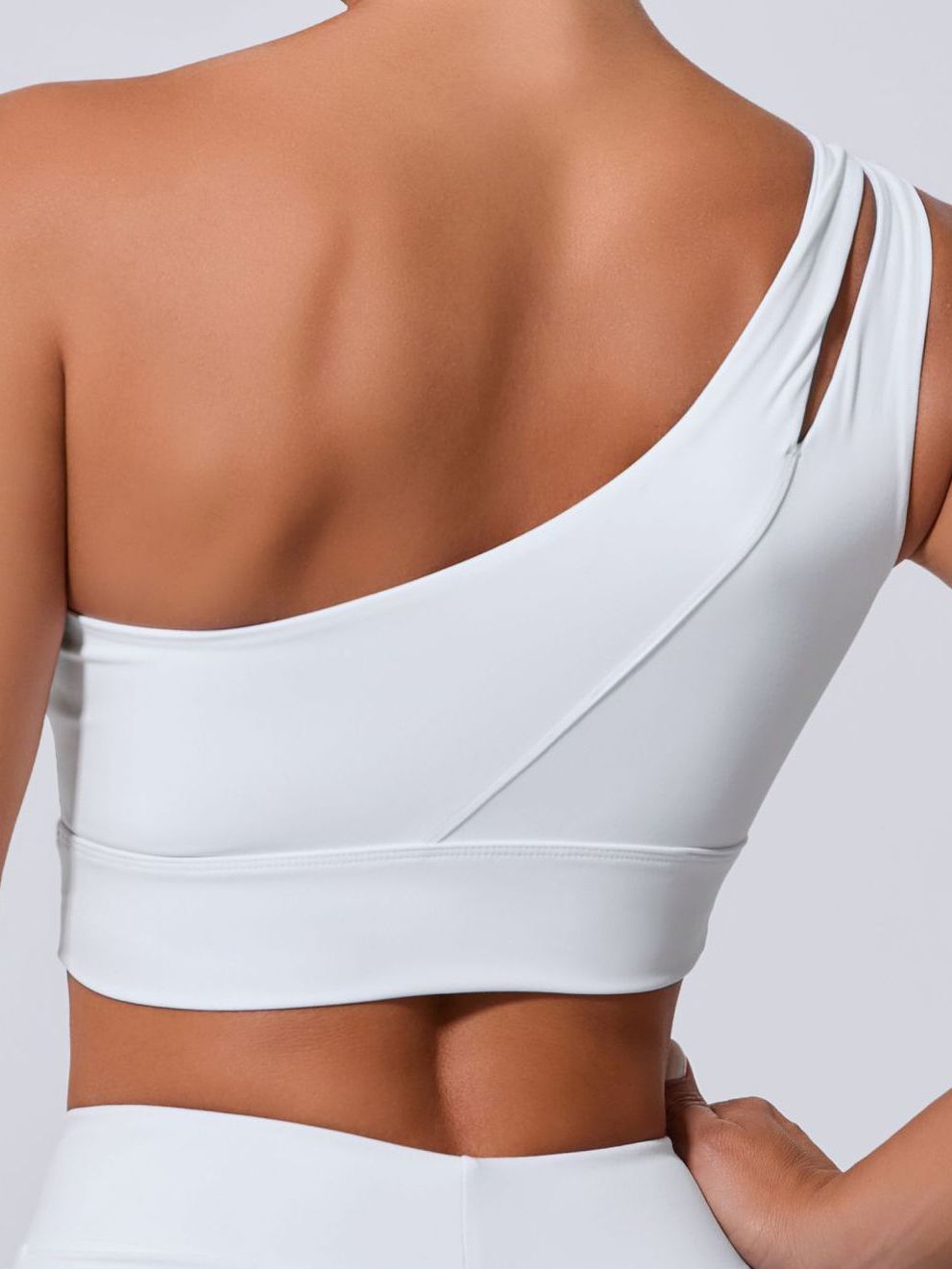 ZASUWA Female Solid Color Tailoring Backless Quick Dry Sports Bras
