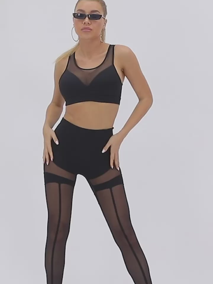 ❤ZASUWA Female Super Sexy Unique Mesh Hip-lift Leggings