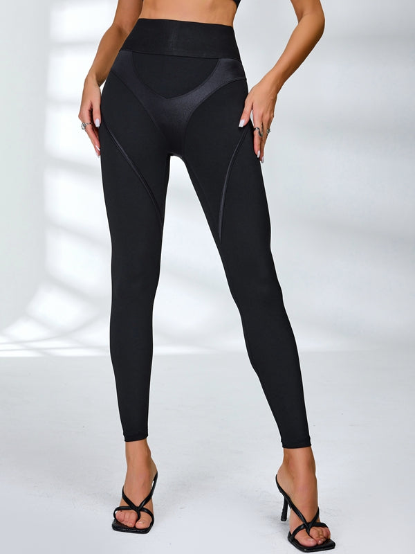 ?ZASUWA Female Ultra Sexy Fly Eye Push-up PU Fishnet Tracksuit