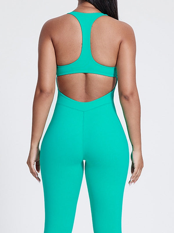 ZASUWA Female Sexy Cutout Zipper Booty Jumpsuit