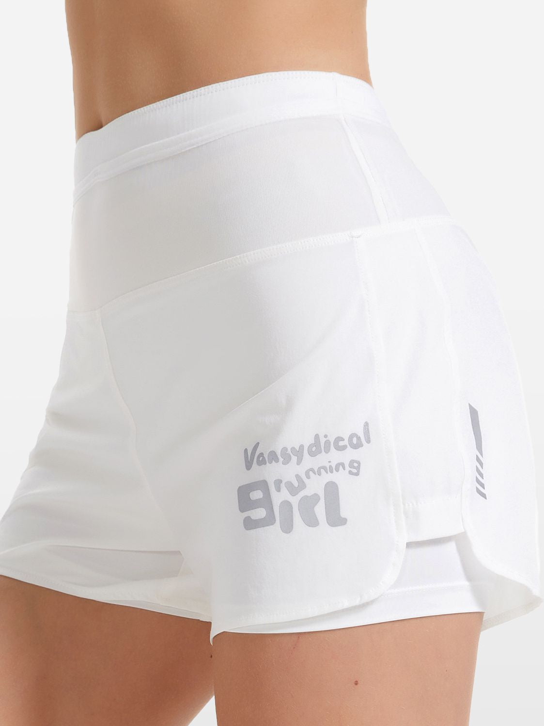 ZASUWA Female Quick Dry 2 in 1 Mesh Pocket Shorts