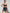 ZASUWA Female Fishnet Cross Back Stripes Contrast Color Short Tracksuit