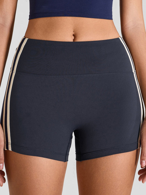 ZASUWA Female Contrast Color Push Up Design Quick Dry Booty Shorts