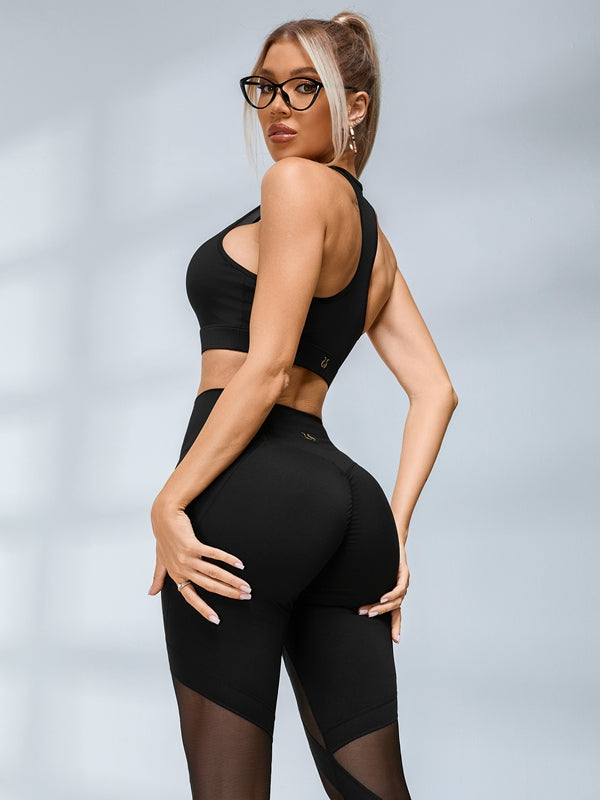 ZASUWA Female Sexy Sheer Mesh Sports Bras