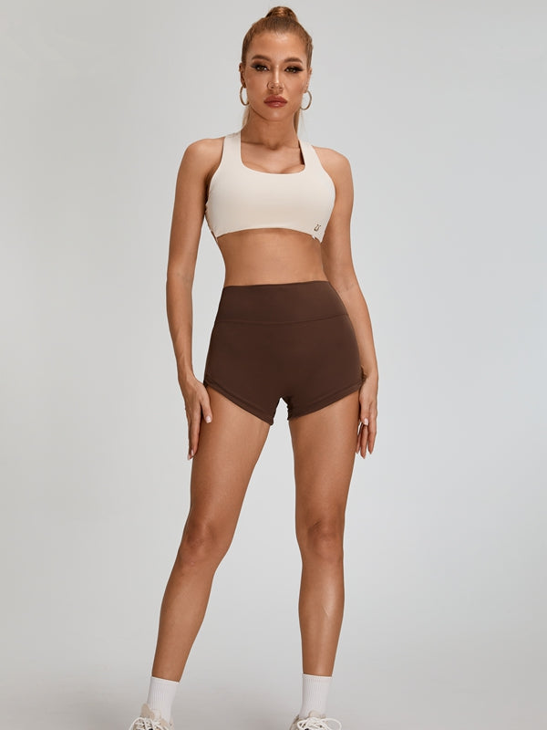 ZASUWA Female Big U Collar Cross Back Sports Bras