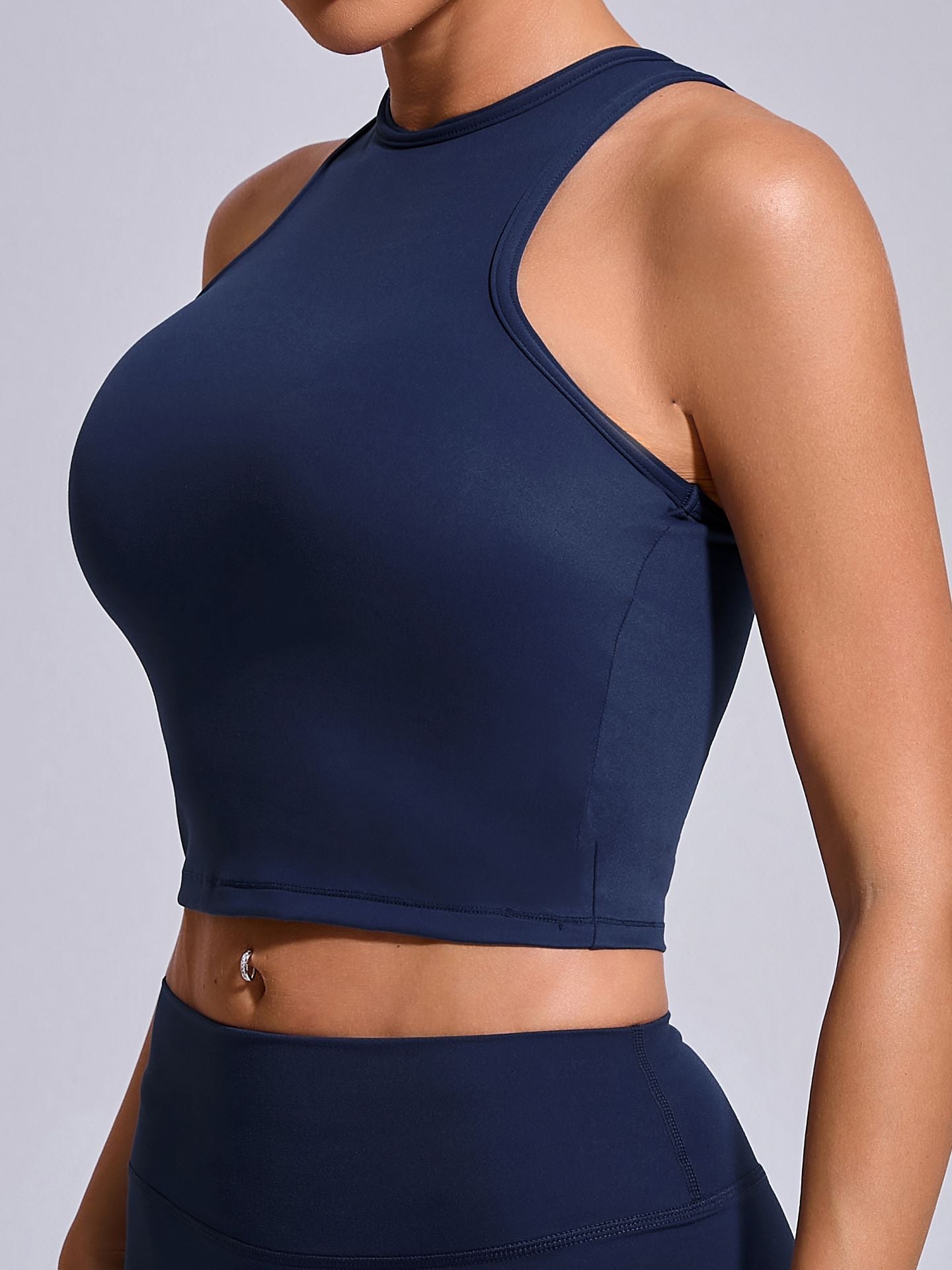 ZASUWA Female Solid color Quick dry Elastic tight Sports Bras