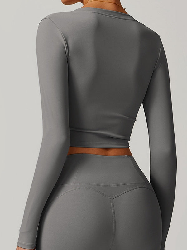 ZASUWA Female Sexy V Collar Long Sleeves