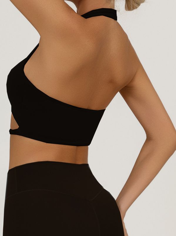 ZASUWA Female Hollow out Twist Backless Sports Bras
