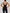 ZASUWA Female Contrast Color U Collar Cross Back Jumpsuits