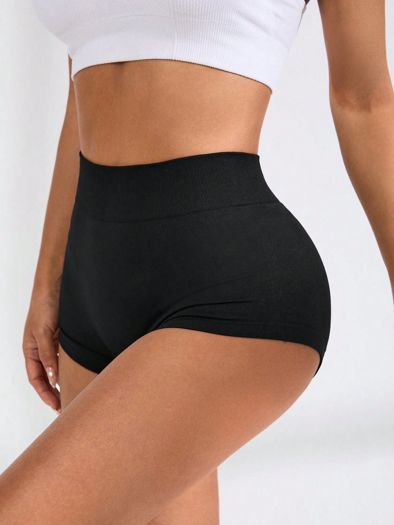 ZASUWA Female Sexy Solid Color Push Up Design Corset Design Quick Dry Shorts