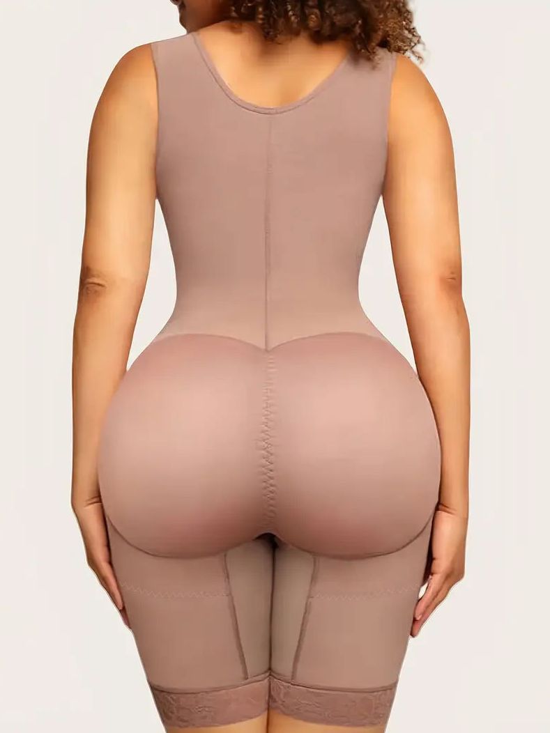 ZASUWA Female Lace U Collar Push Up Design Corset Shapewear