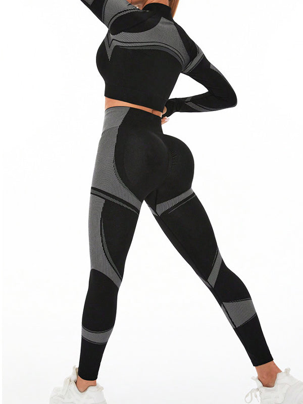 ZASUWA Female Scrunch Bum Seamless Elastic Tight Quick-dry Tracksuit