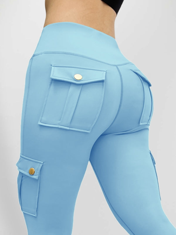 ZASUWA Female Pocket High-rise Cargo Style Leggings