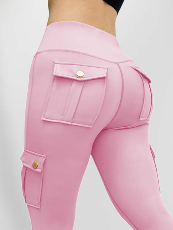 ZASUWA Female Pocket High-rise Cargo Style Leggings