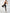 ?ZASUWA Female Fly Eye Contrast Color PU Heart-Shape-Hip Tracksuit