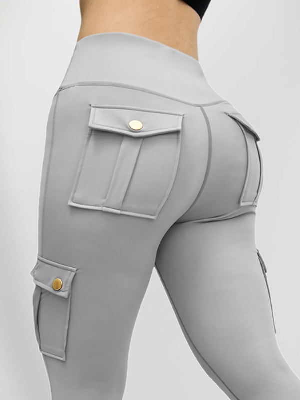 ZASUWA Female Pocket High-rise Cargo Style Leggings