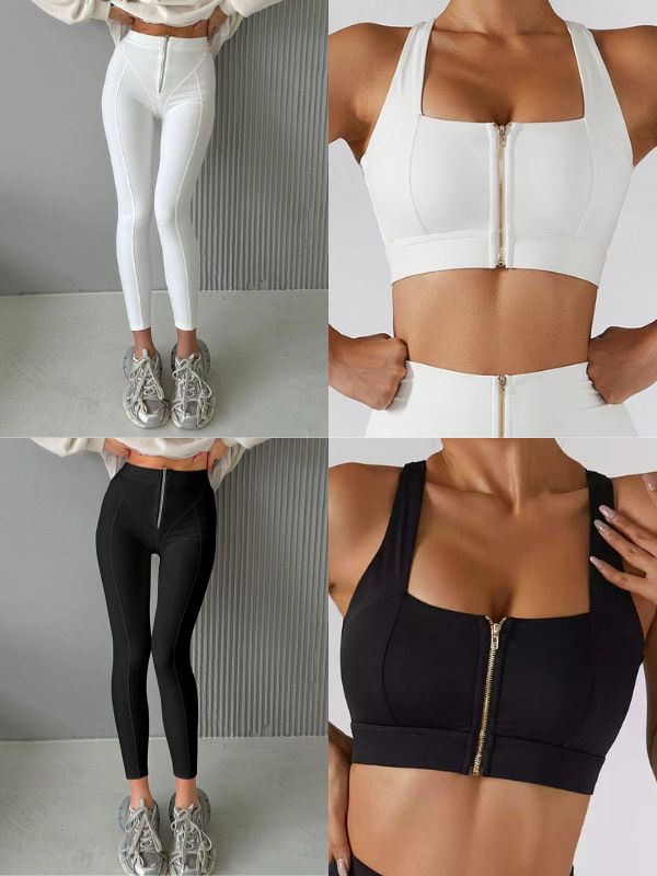 ❤ZASUWA Female Must Have Zipper Leggings