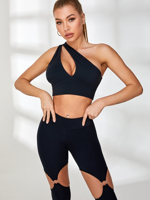 ZASUWA Female Unique Cutout High-rise Leggings