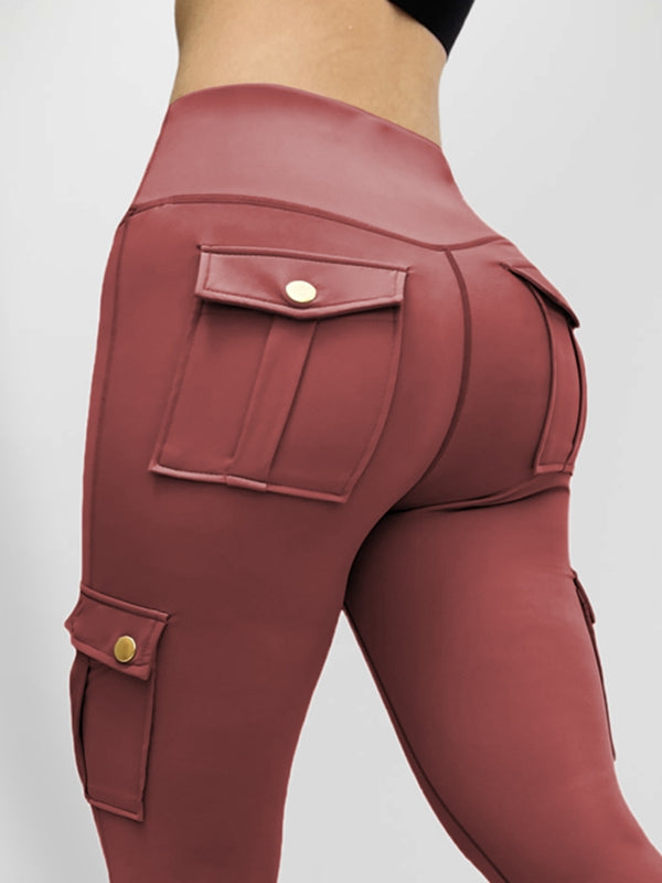 ZASUWA Female Pocket High-rise Cargo Style Leggings